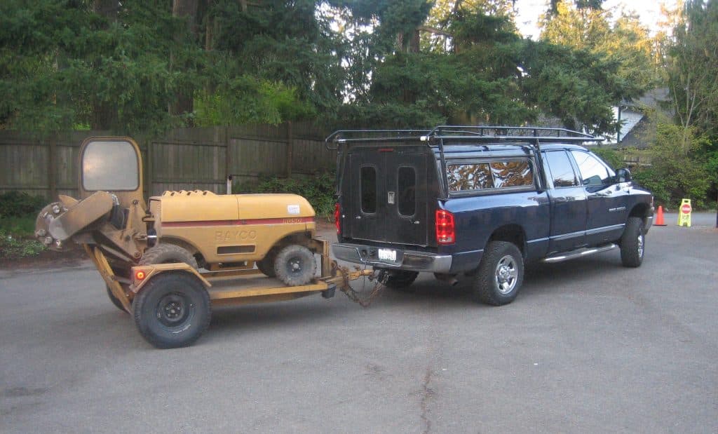 Sno King Stump Grinding truck and grinder in Bothell, WA